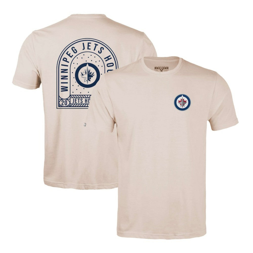 NHL Khaki Winnipeg Jets Levelwear Richmond Stained Glass T-Shirt