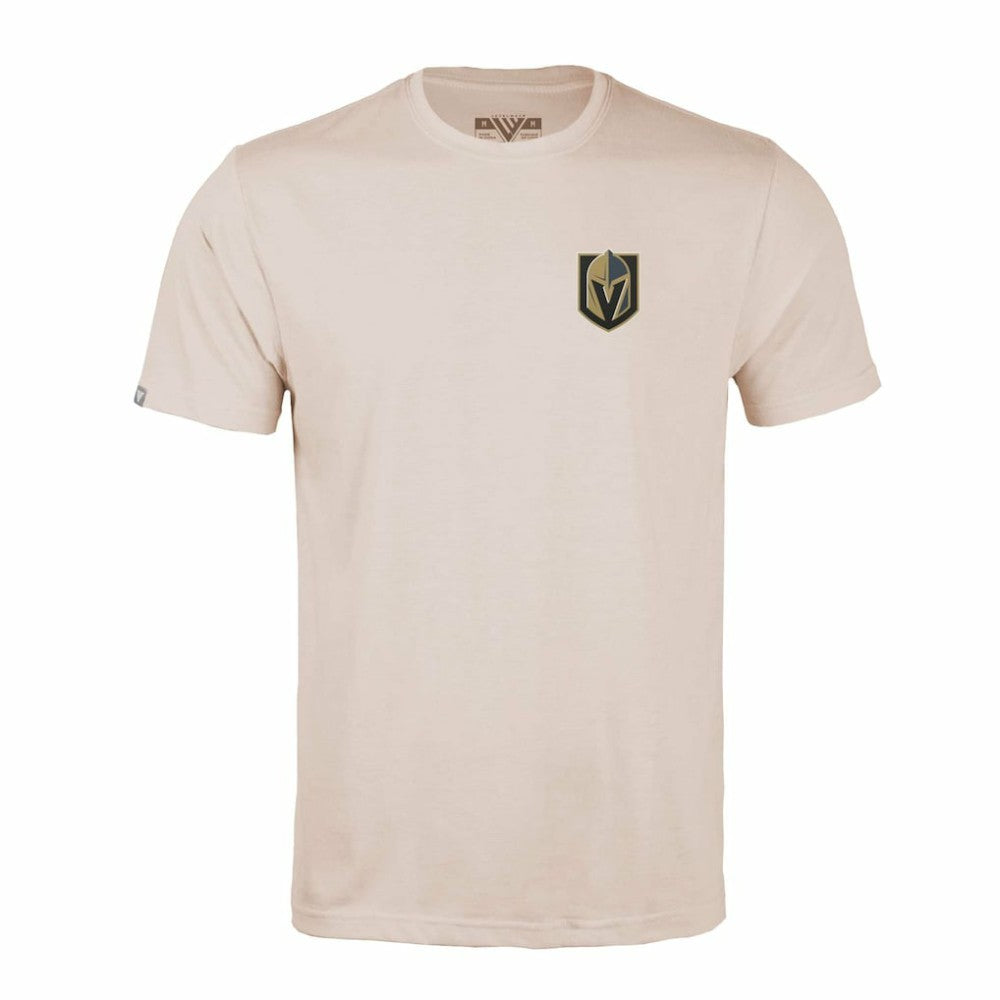 NHL Khaki Vegas Golden Knights Levelwear Richmond Stained Glass T-Shirt