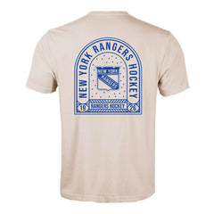 NHL Khaki New York Rangers Levelwear Richmond Stained Glass T-Shirt