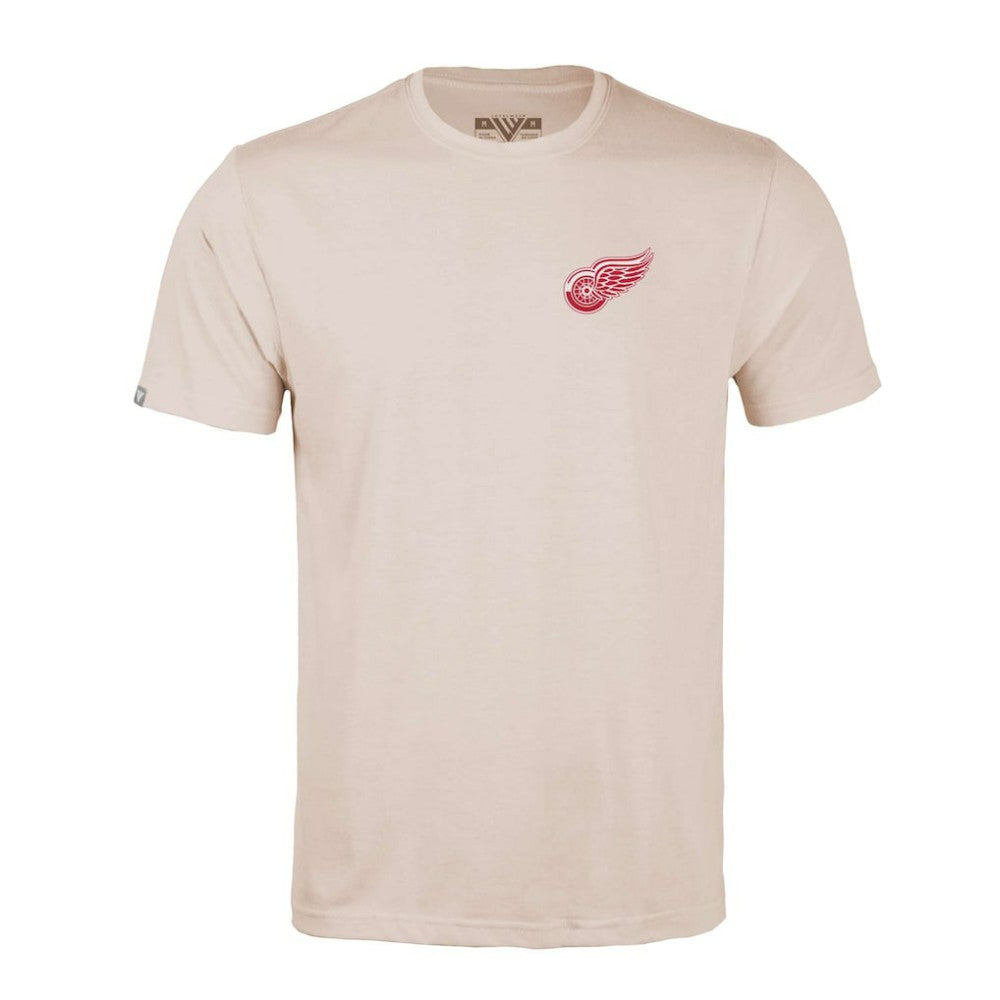 NHL Khaki Detroit Red Wings Levelwear Richmond Stained Glass T-Shirt