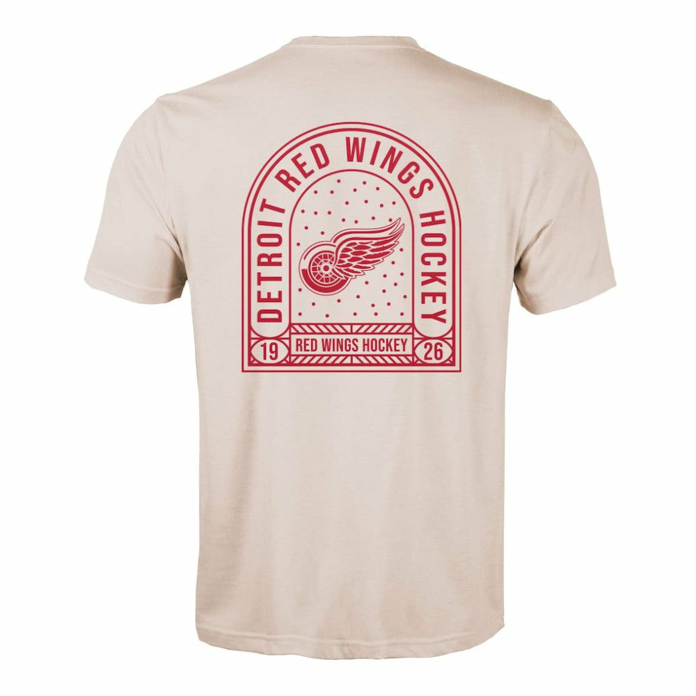 NHL Khaki Detroit Red Wings Levelwear Richmond Stained Glass T-Shirt