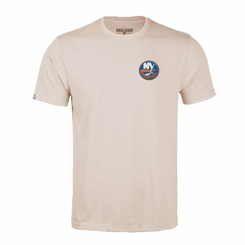 NHL Khaki New York Islanders Levelwear Richmond Stained Glass T-Shirt