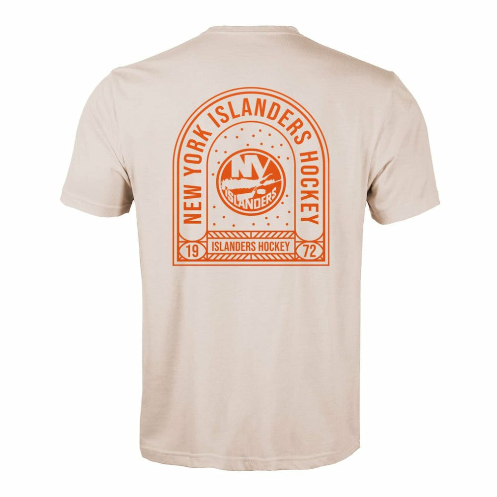 NHL Khaki New York Islanders Levelwear Richmond Stained Glass T-Shirt