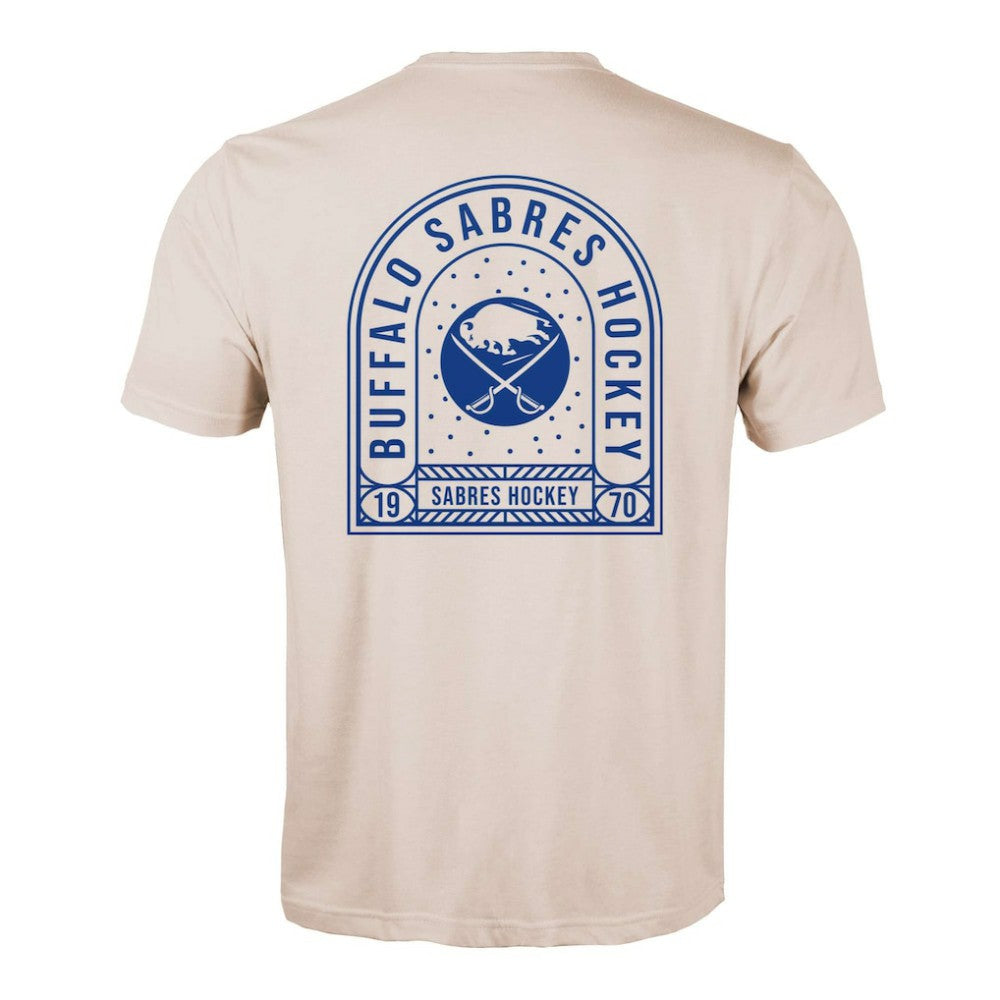 NHL Khaki Buffalo Sabres Levelwear Richmond Stained Glass T-Shirt