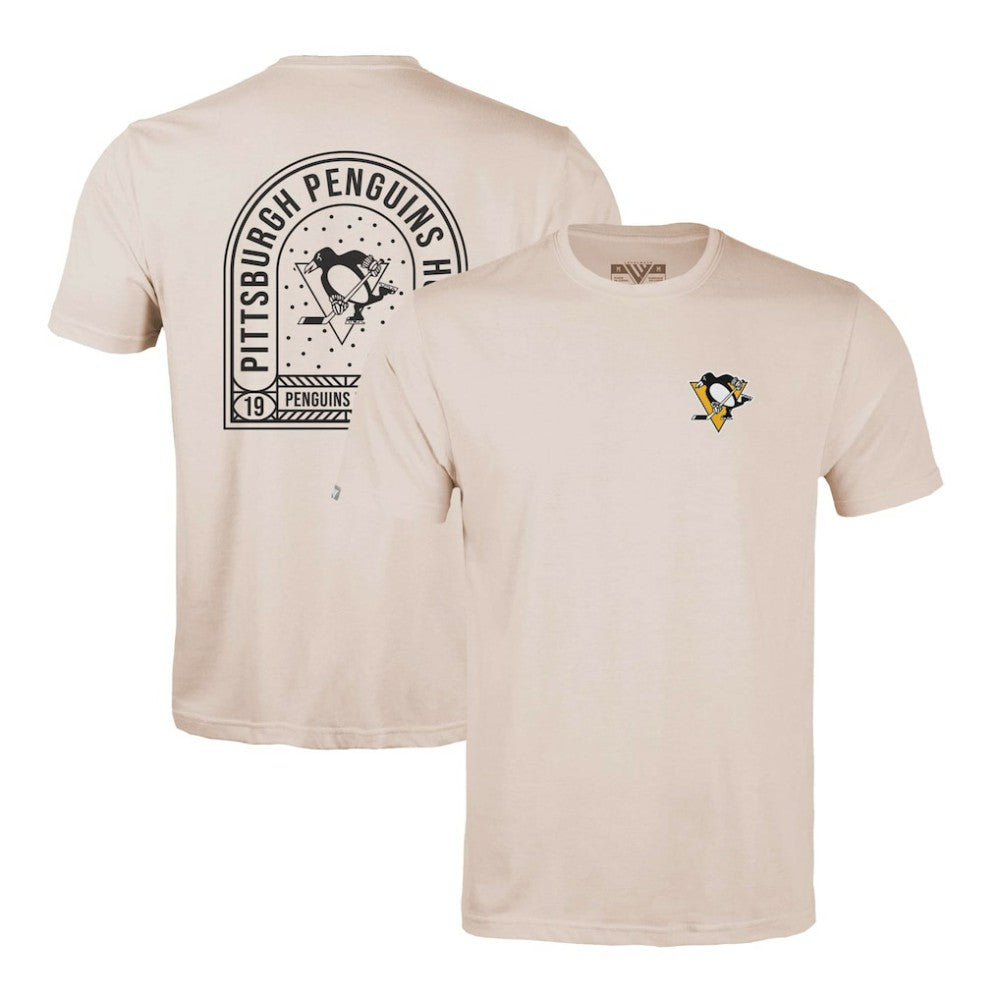 NHL Khaki Pittsburgh Penguins Levelwear Richmond Stained Glass T-Shirt