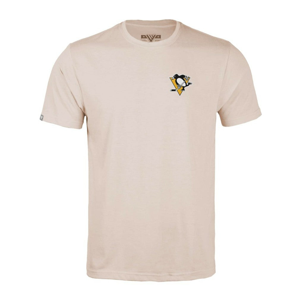 NHL Khaki Pittsburgh Penguins Levelwear Richmond Stained Glass T-Shirt