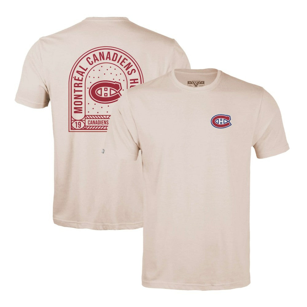 NHL Khaki Montreal Canadiens Levelwear Richmond Stained Glass T-Shirt