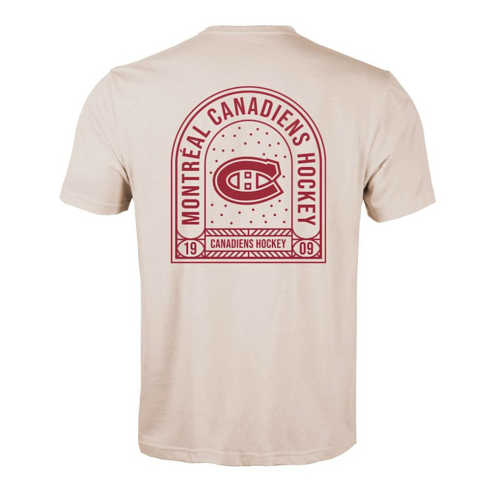 NHL Khaki Montreal Canadiens Levelwear Richmond Stained Glass T-Shirt