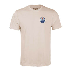 NHL Khaki Edmonton Oilers Levelwear Richmond Stained Glass T-Shirt