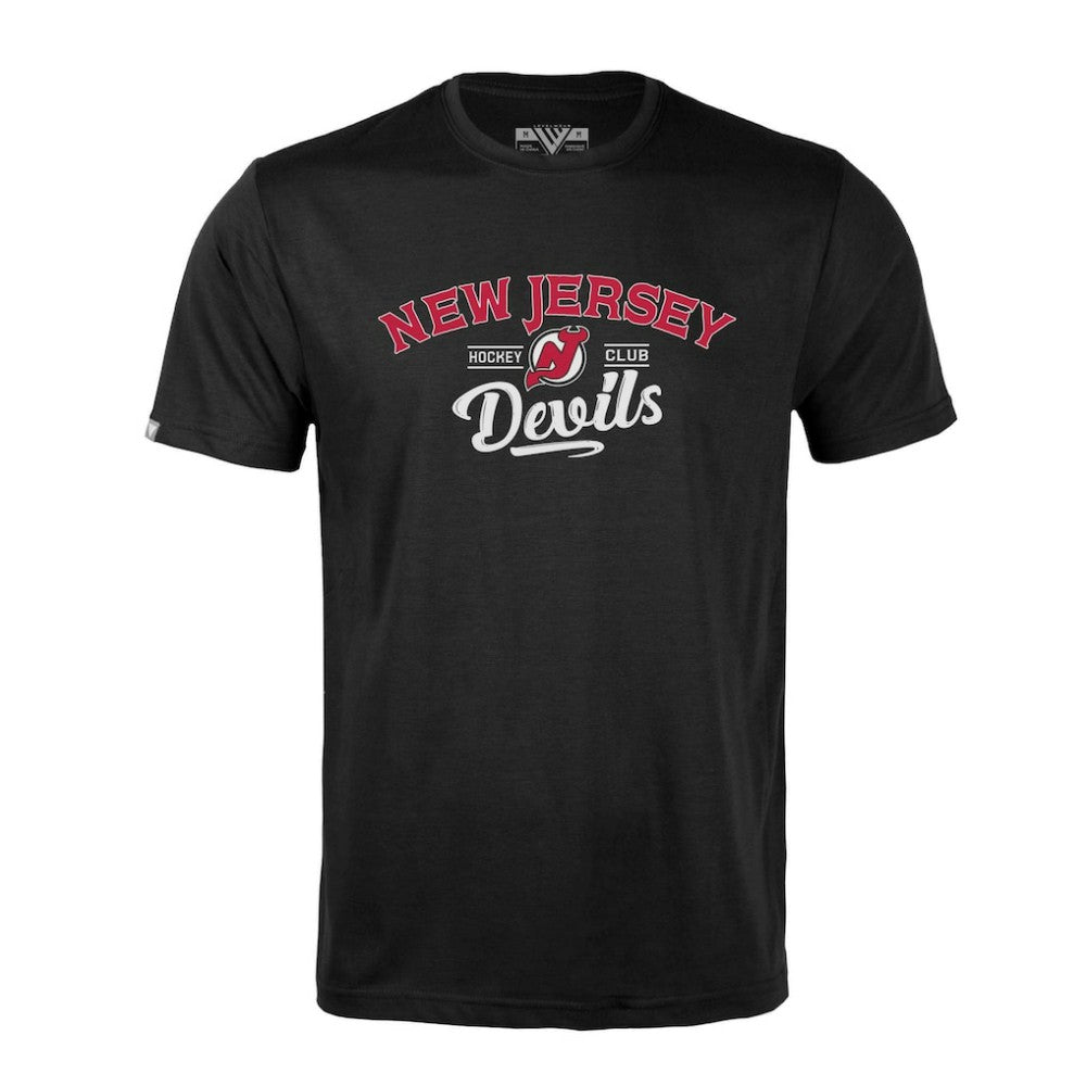 NHL Black New Jersey Devils Levelwear Richmond Ice Wall T-Shirt