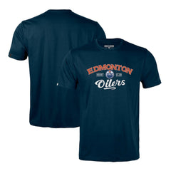 NHL Navy Edmonton Oilers Levelwear Richmond Ice Wall T-Shirt