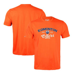 NHL Orange Edmonton Oilers Levelwear Richmond Ice Wall T-Shirt