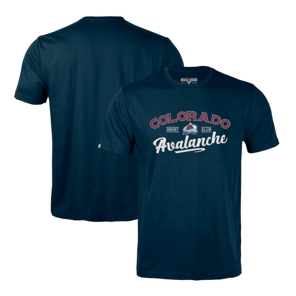 NHL Navy Colorado Avalanche Levelwear Richmond Ice Wall T-Shirt