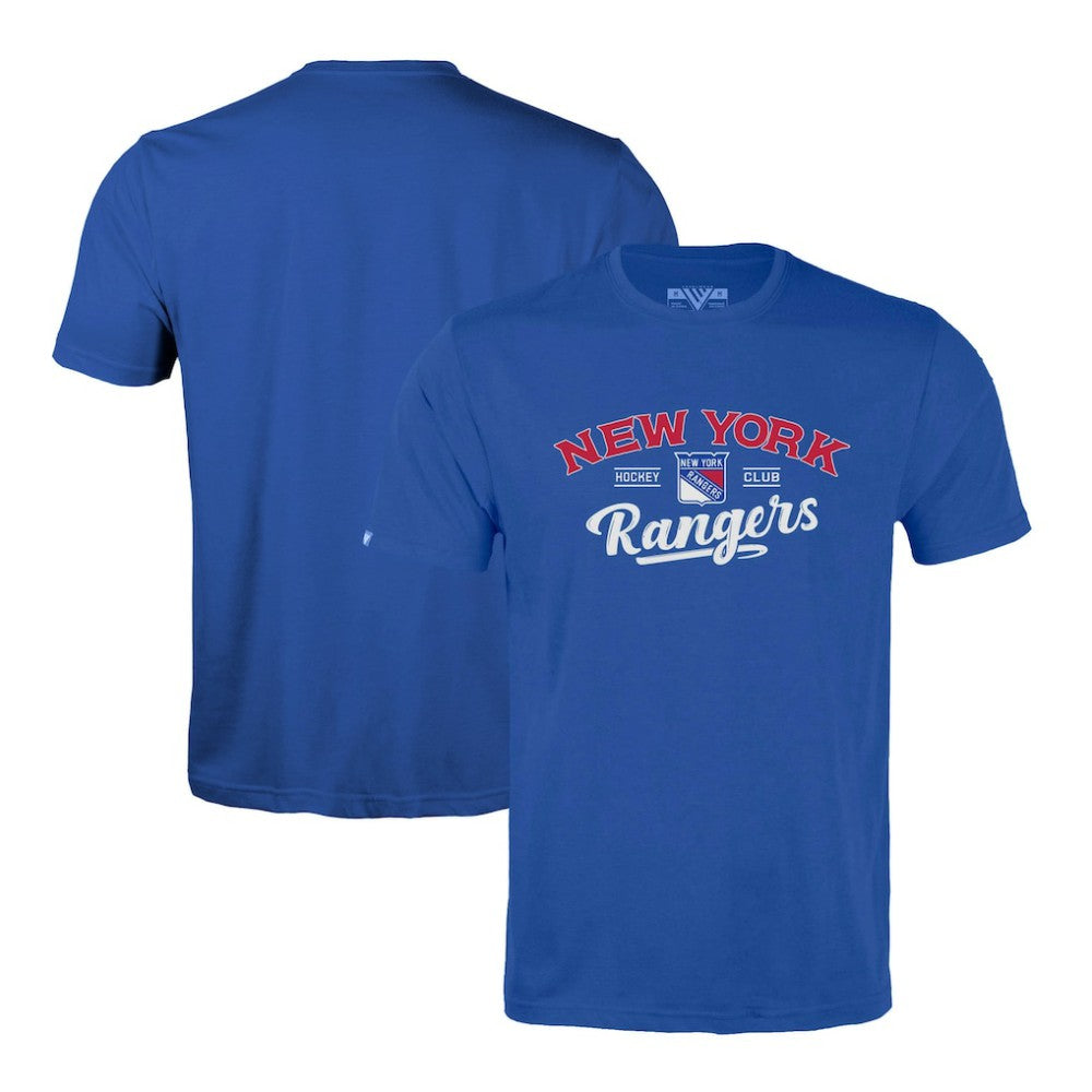 NHL Blue New York Rangers Levelwear Richmond Ice Wall T-Shirt
