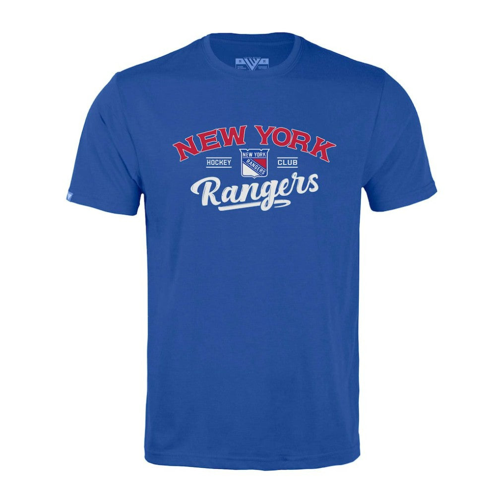 NHL Blue New York Rangers Levelwear Richmond Ice Wall T-Shirt