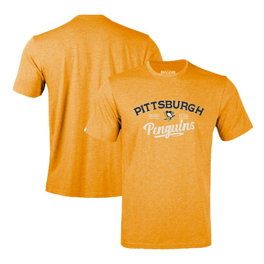 NHL Gold Pittsburgh Penguins Levelwear Richmond Ice Wall T-Shirt