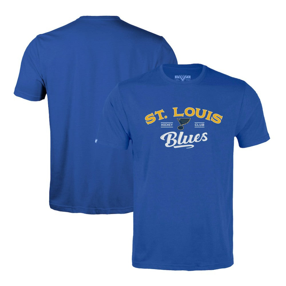 NHL Blue St. Louis Blues Levelwear Richmond Ice Wall T-Shirt