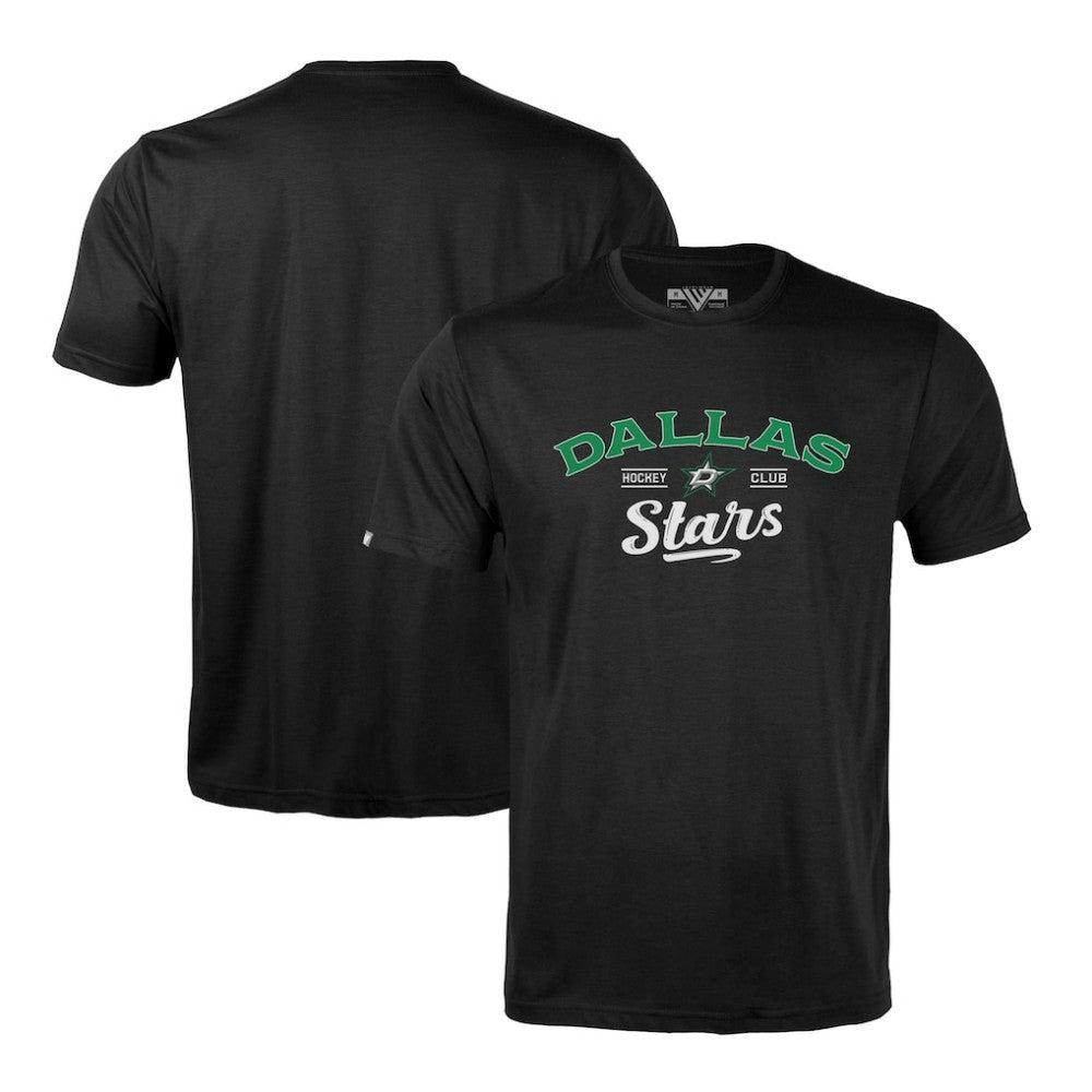NHL Black Dallas Stars Levelwear Richmond Ice Wall T-Shirt