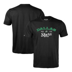 NHL Black Dallas Stars Levelwear Richmond Ice Wall T-Shirt
