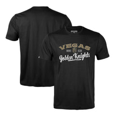 NHL Black Vegas Golden Knights Levelwear Richmond Ice Wall T-Shirt
