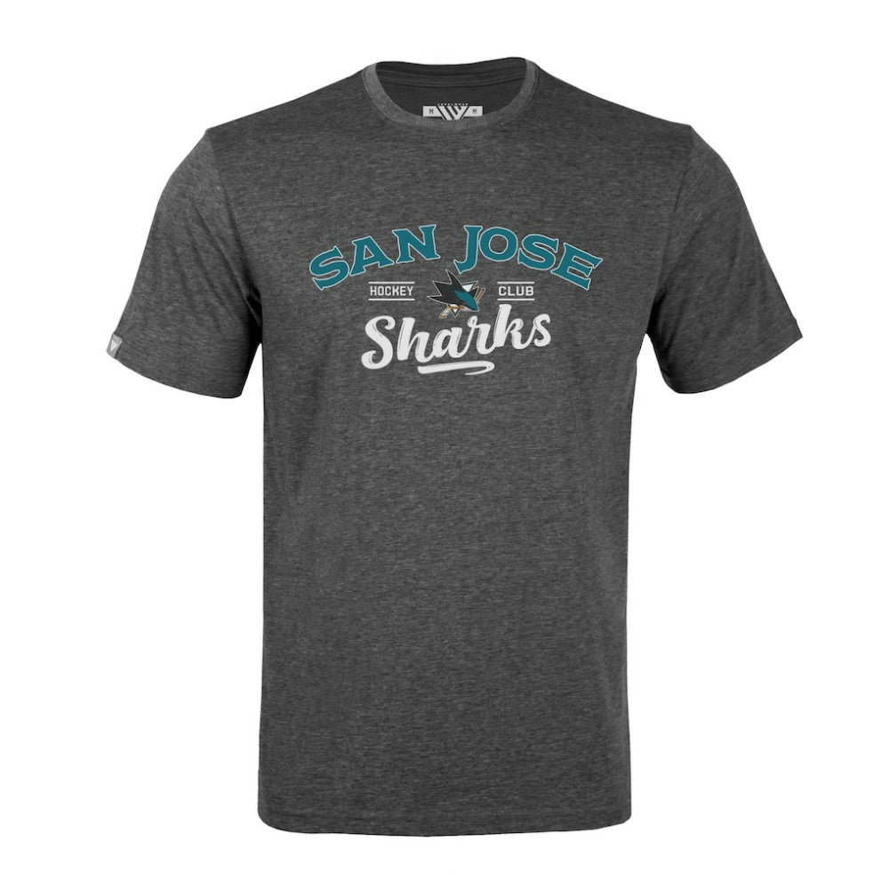 NHL Gray San Jose Sharks Levelwear Richmond Ice Wall T-Shirt