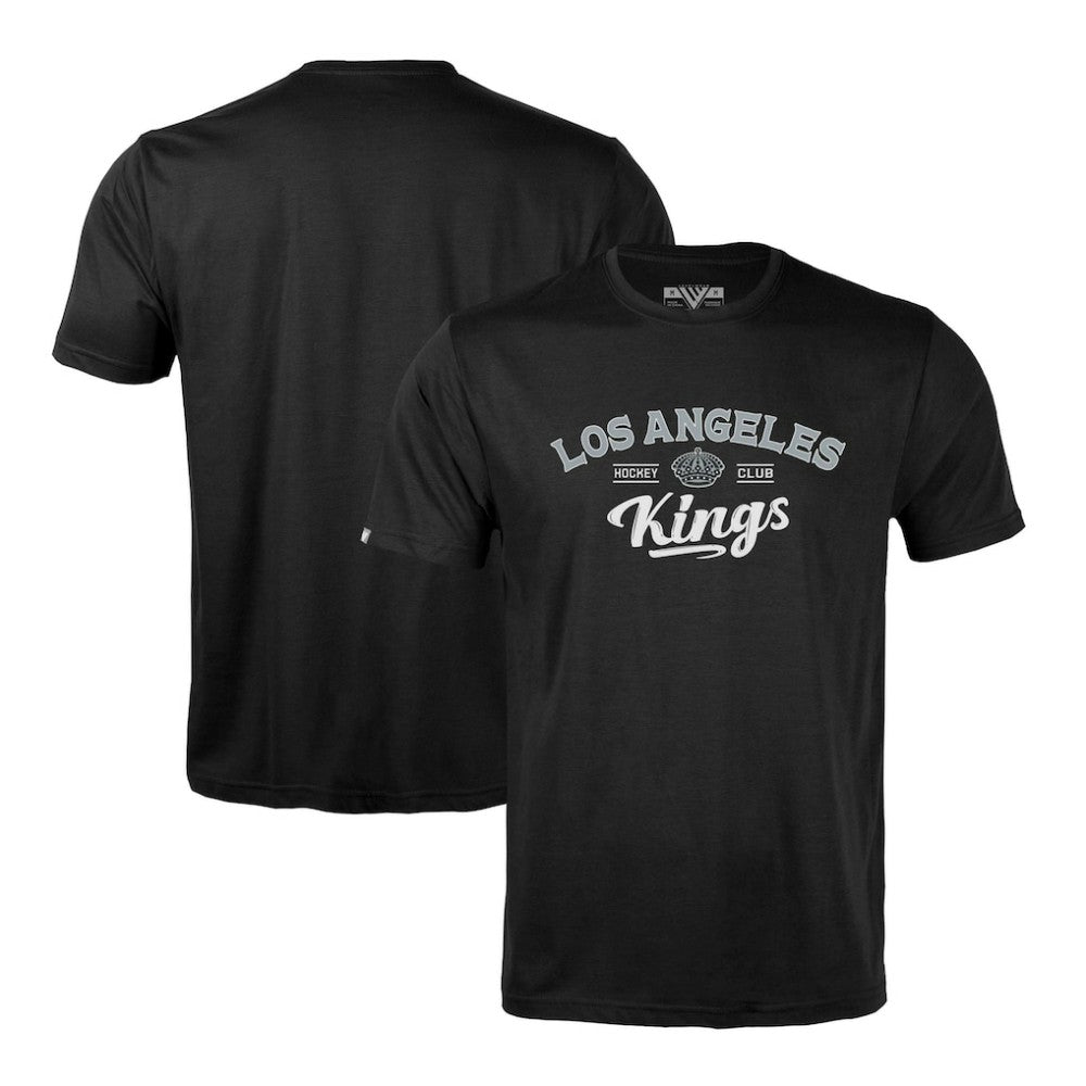 NHL Black Los Angeles Kings Levelwear Richmond Ice Wall T-Shirt