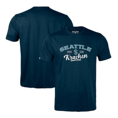NHL Deep Sea Blue Seattle Kraken Levelwear Richmond Ice Wall T-Shirt