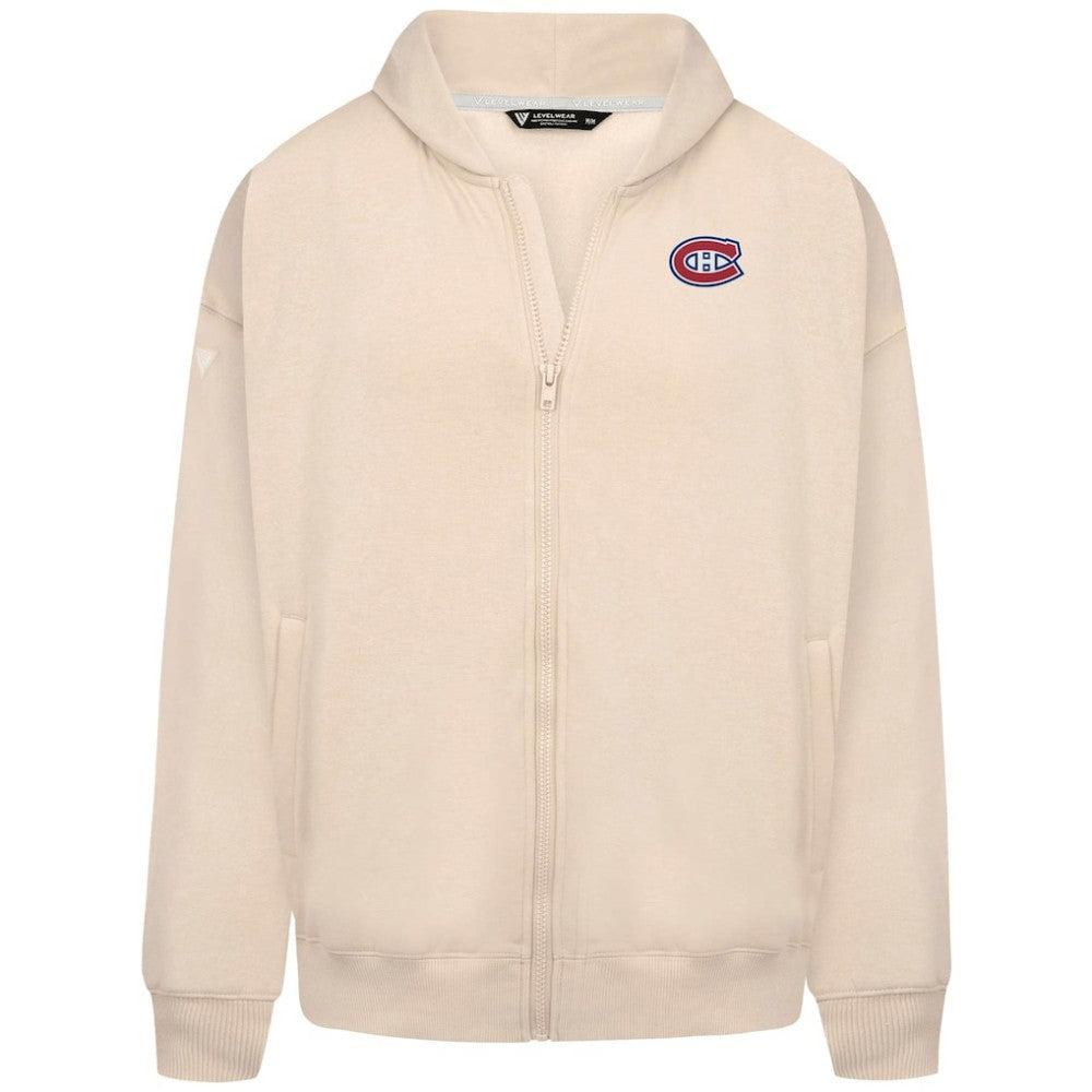 NHL Khaki Montreal Canadiens Levelwear Uphill Stained Glass Full-Zip Hoodie Jacket