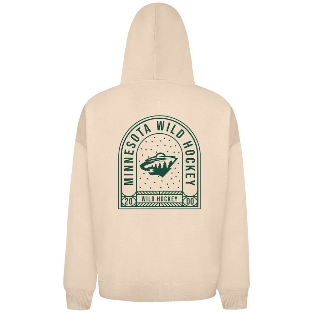 NHL Khaki Minnesota Wild Levelwear Uphill Stained Glass Full-Zip Hoodie Jacket