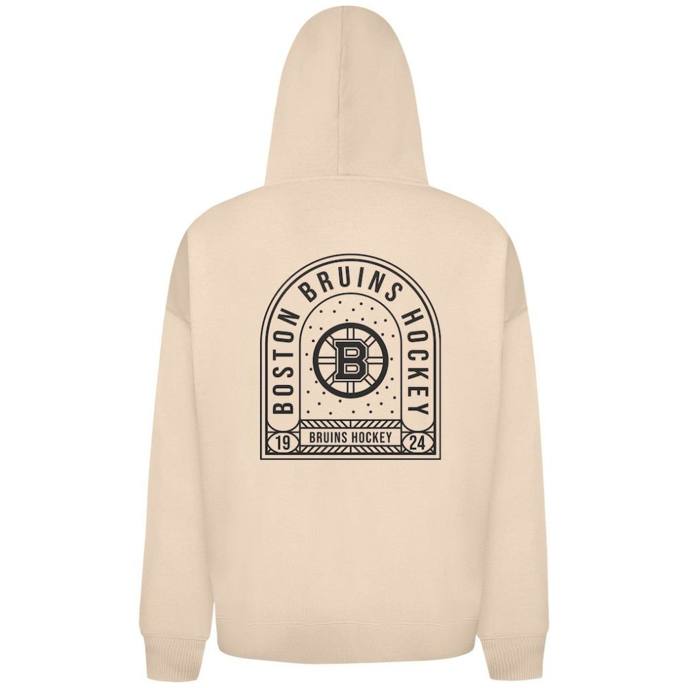 NHL Khaki Boston Bruins Levelwear Uphill Stained Glass Full-Zip Hoodie Jacket