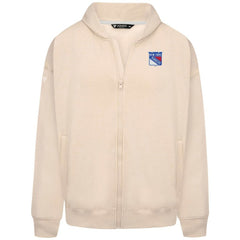 NHL Khaki New York Rangers Levelwear Uphill Stained Glass Full-Zip Hoodie Jacket
