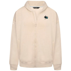 NHL Khaki San Jose Sharks Levelwear Uphill Stained Glass Full-Zip Hoodie Jacket
