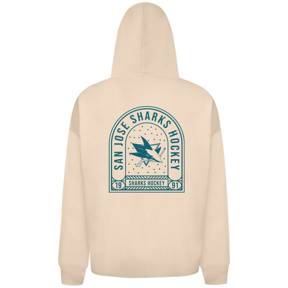 NHL Khaki San Jose Sharks Levelwear Uphill Stained Glass Full-Zip Hoodie Jacket
