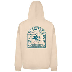 NHL Khaki San Jose Sharks Levelwear Uphill Stained Glass Full-Zip Hoodie Jacket