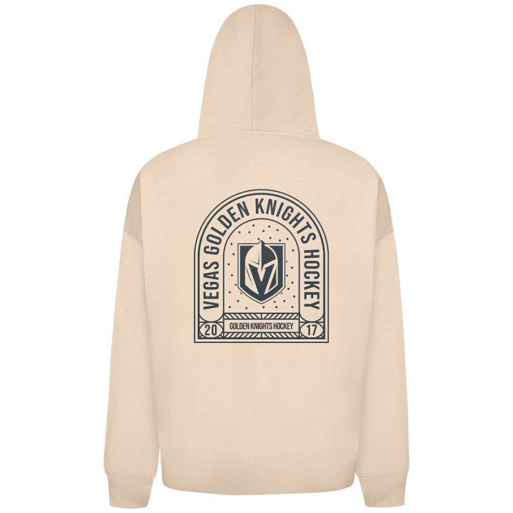 NHL Khaki Vegas Golden Knights Levelwear Uphill Stained Glass Full-Zip Hoodie Jacket