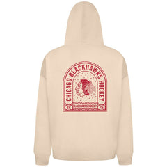 NHL Khaki Chicago Blackhawks Levelwear Uphill Stained Glass Full-Zip Hoodie Jacket