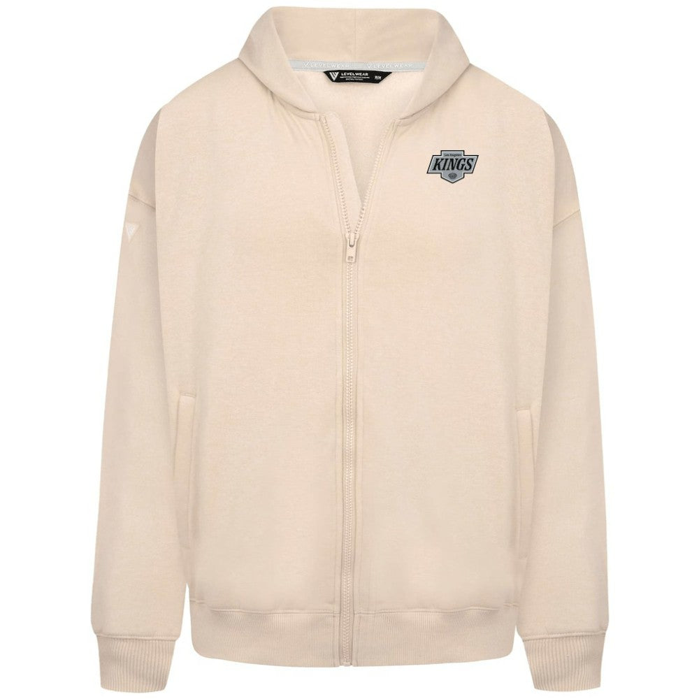 NHL Khaki Los Angeles Kings Levelwear Uphill Stained Glass Full-Zip Hoodie Jacket