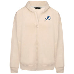NHL Khaki Tampa Bay Lightning Levelwear Uphill Stained Glass Full-Zip Hoodie Jacket