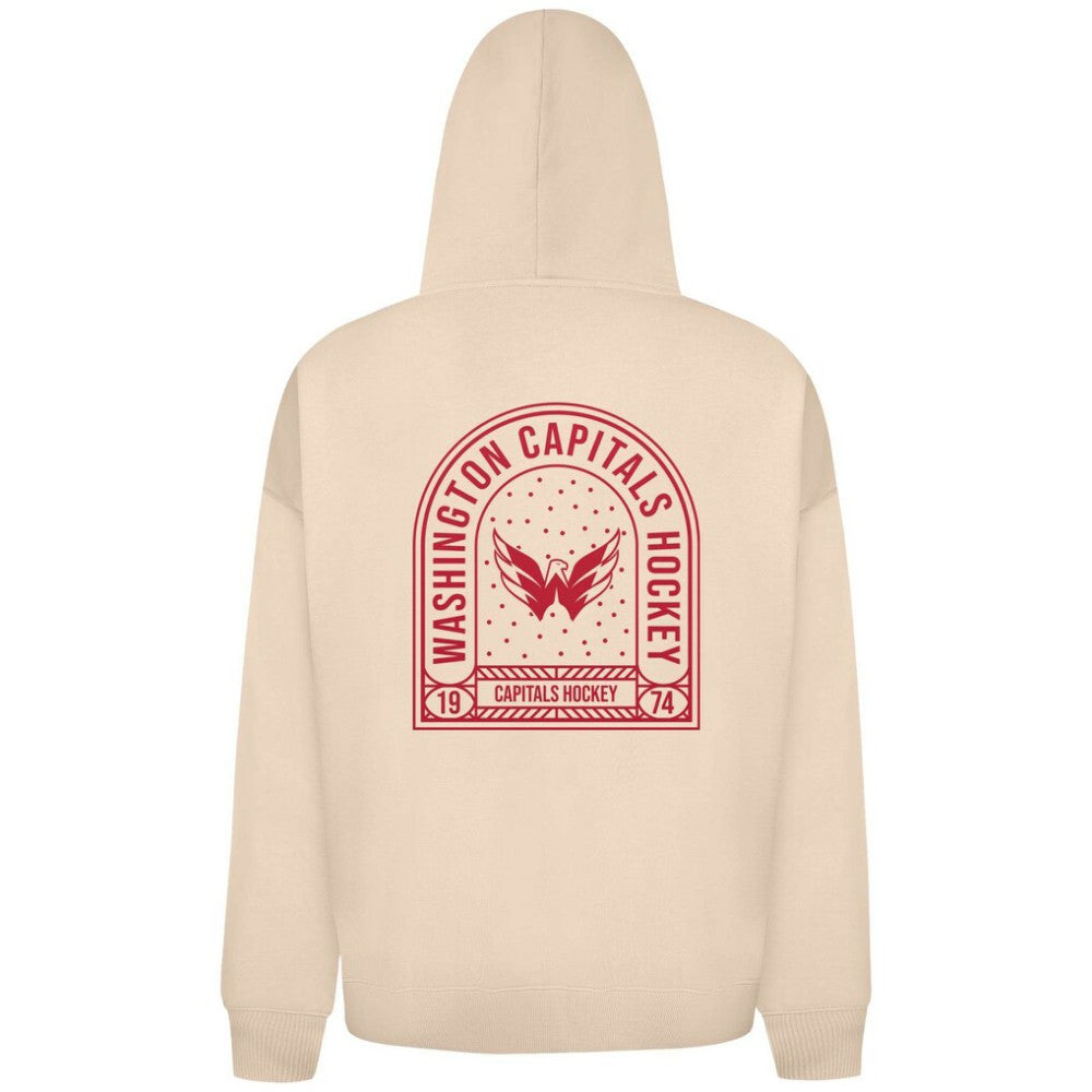 NHL Khaki Washington Capitals Levelwear Uphill Stained Glass Full-Zip Hoodie Jacket