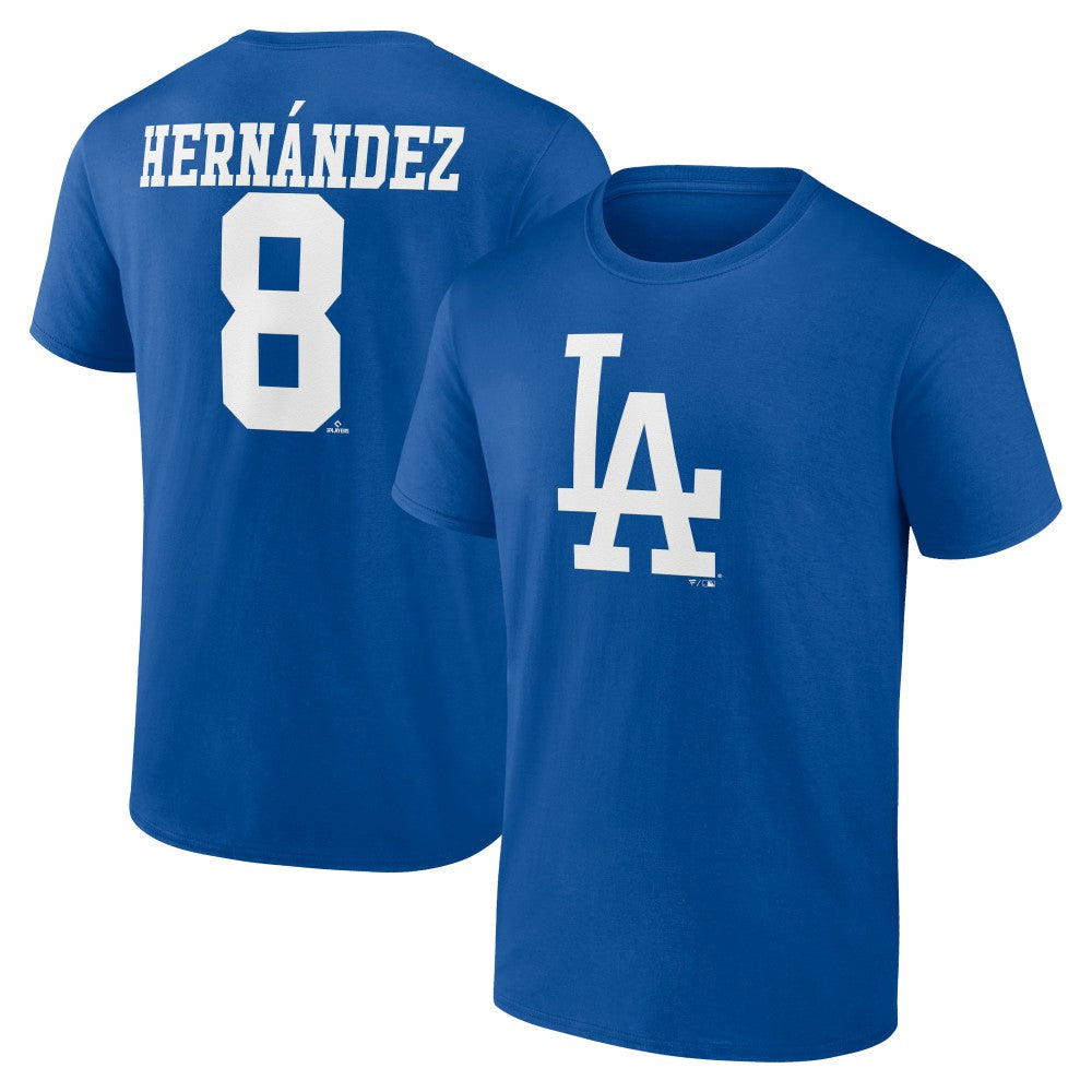 MLB Enrique Hernandez Los Angeles Dodgers Icon Player Name & Number T-Shirt