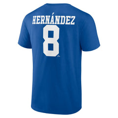 MLB Enrique Hernandez Los Angeles Dodgers Icon Player Name & Number T-Shirt