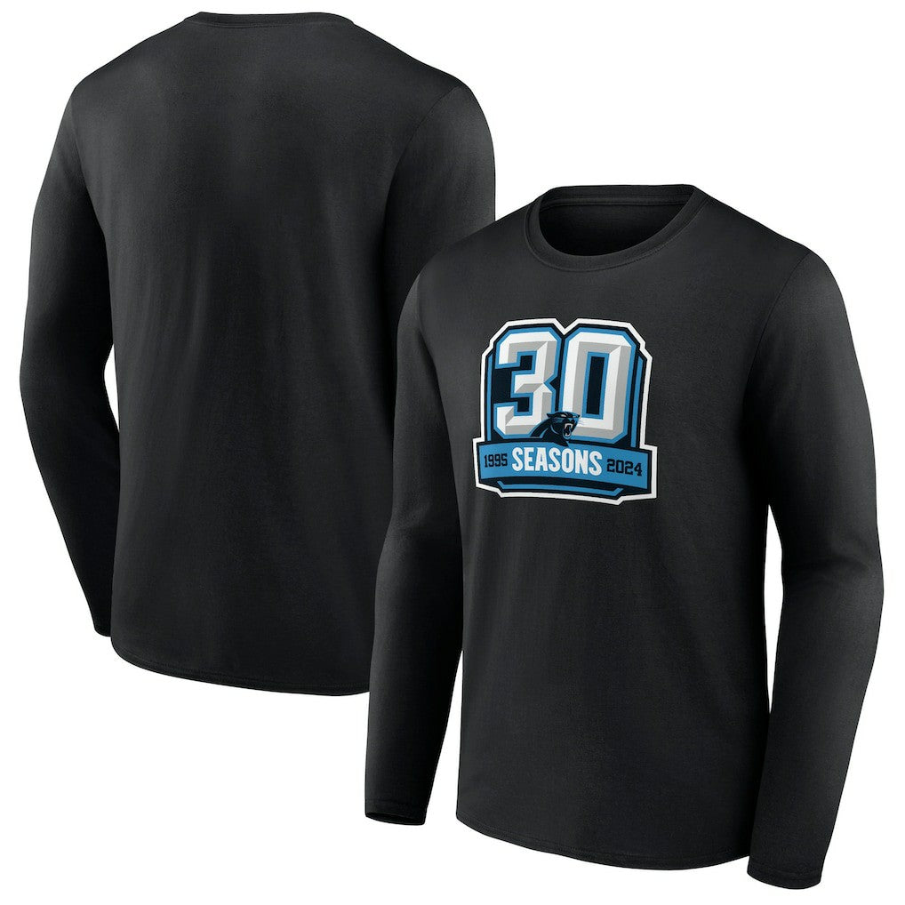 30th Anniversary Long Sleeve T-Shirt - Carolina Panthers