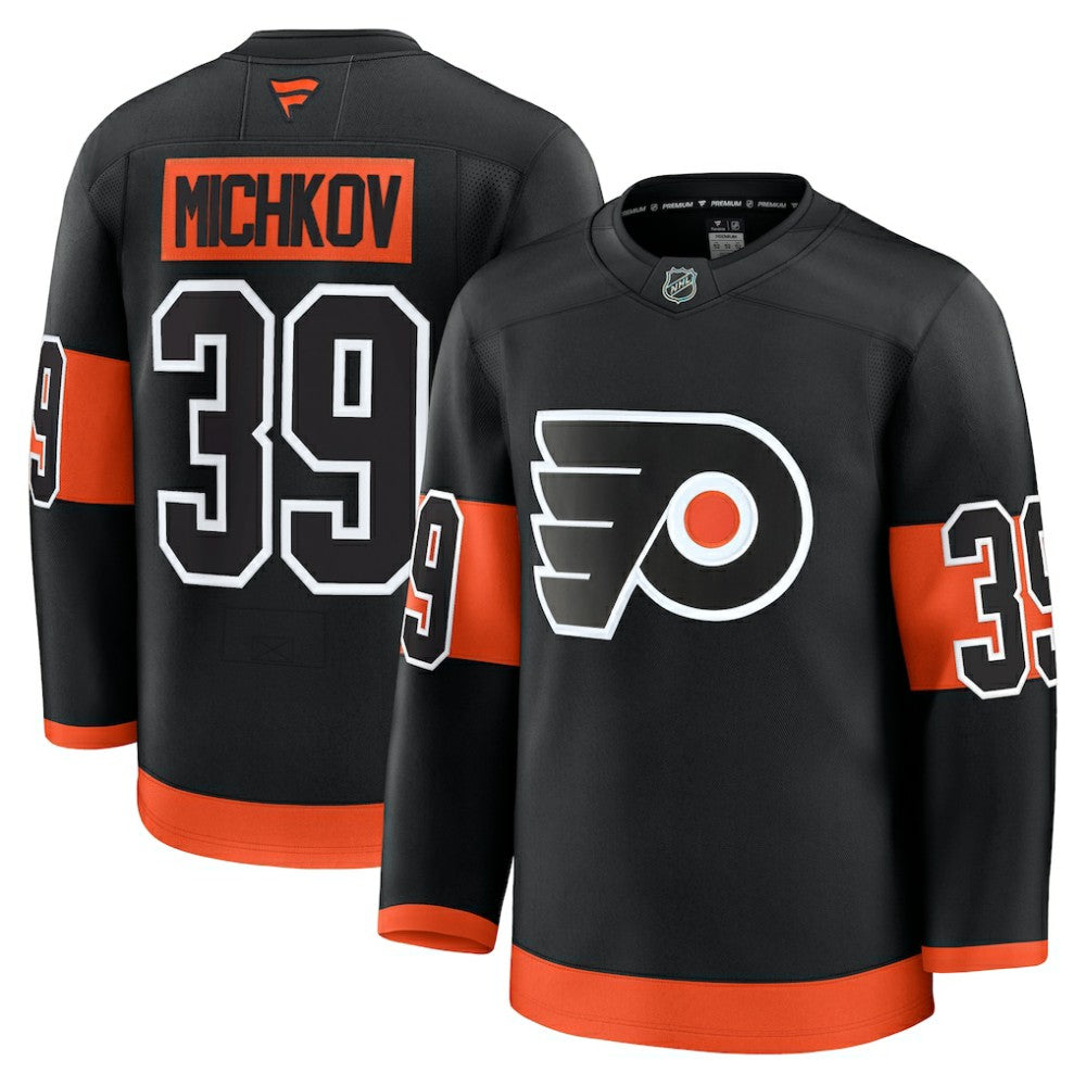 NHL Black Matvei Michkov Philadelphia Flyers Fanatics Alternate Premium Jersey