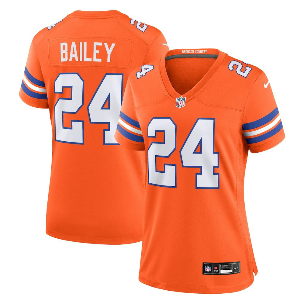 Champ Bailey  Women's Mile High Collection 1977 Throwback Retired Player Game Jersey - Denver Broncos