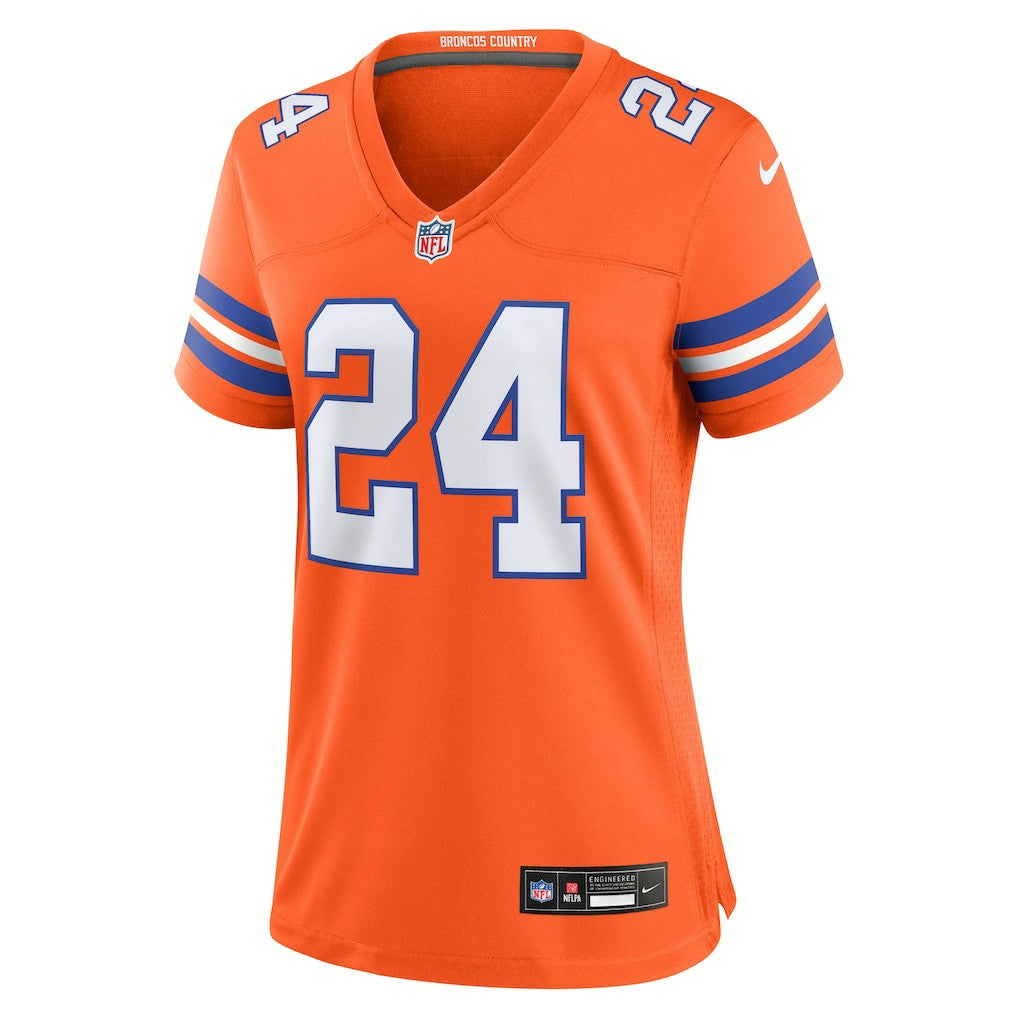 Champ Bailey  Women's Mile High Collection 1977 Throwback Retired Player Game Jersey - Denver Broncos
