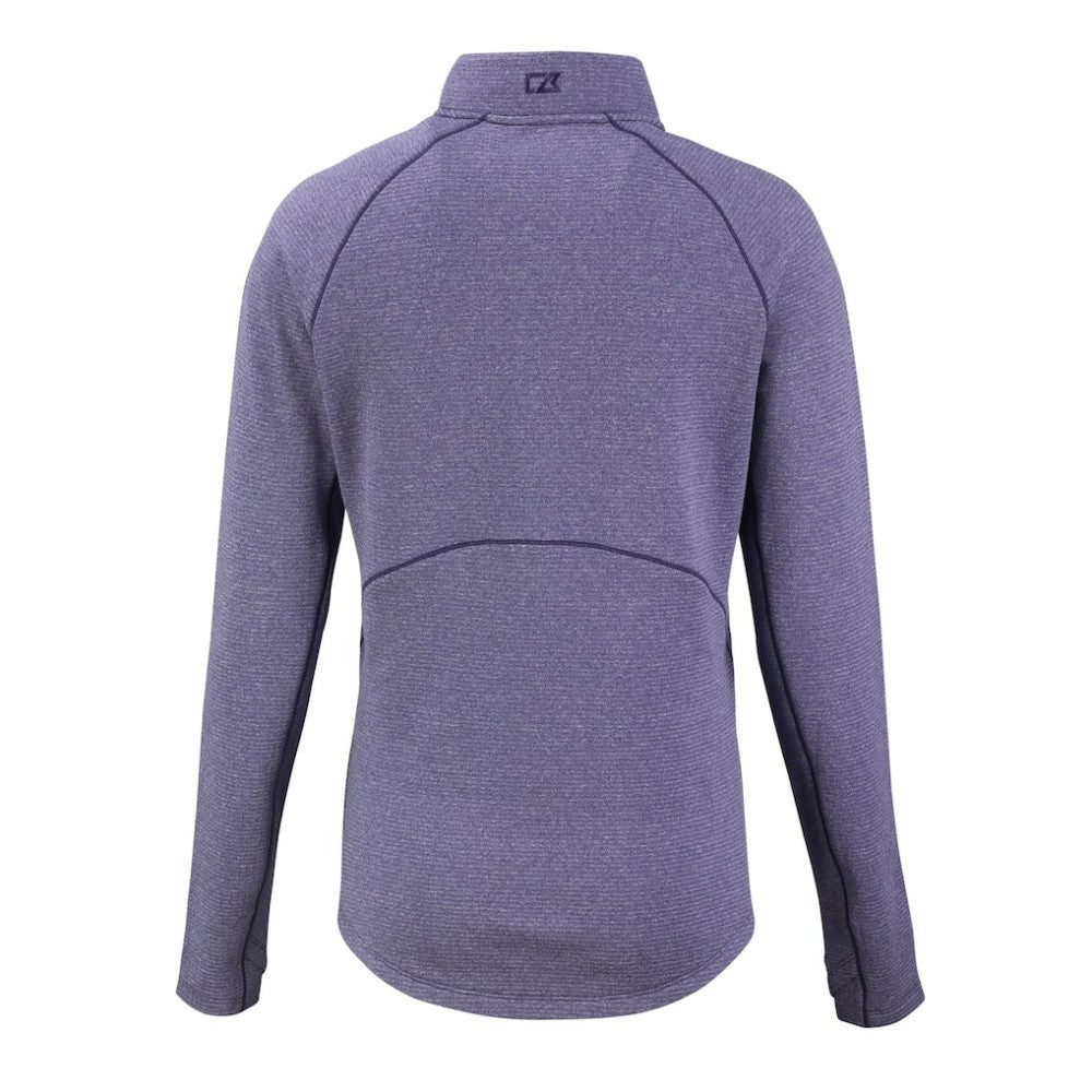 MLB Colorado Rockies Cutter & Buck Women's Peshastin Eco Fleece Recycled Raglan Half-Zip Top