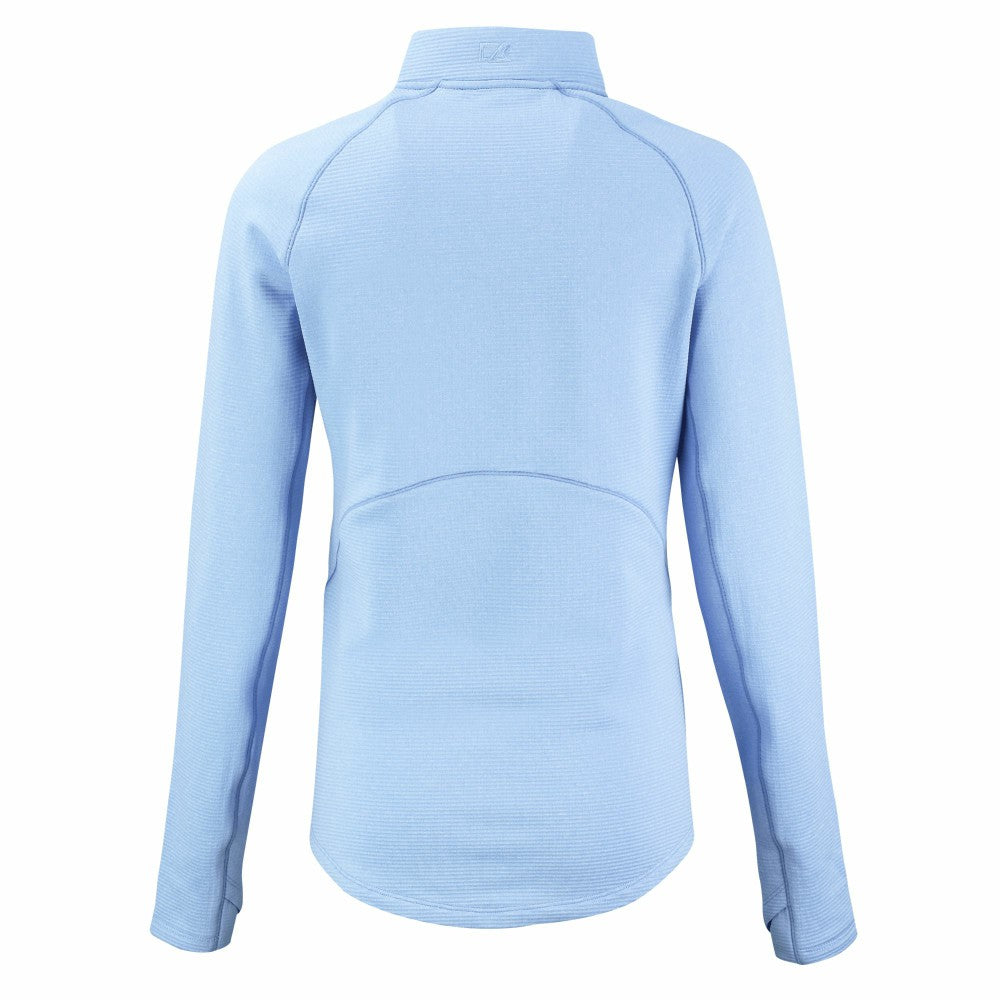 MLB Kansas City Royals Cutter & Buck Women's Peshastin Eco Fleece Recycled Raglan Half-Zip Top