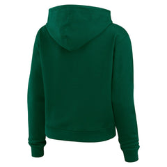 WEAR by Erin Andrews Women's Plus Size Waffle Hoodie Pullover Top - New York Jets