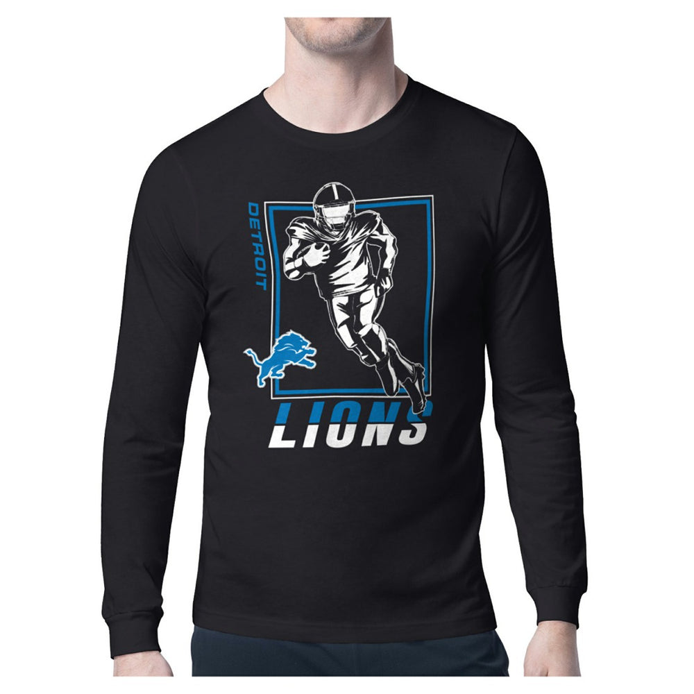 Starter Player Grid Graphic Long Sleeve T-Shirt - Detroit Lions