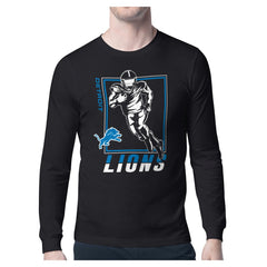 Starter Player Grid Graphic Long Sleeve T-Shirt - Detroit Lions